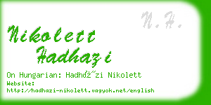 nikolett hadhazi business card